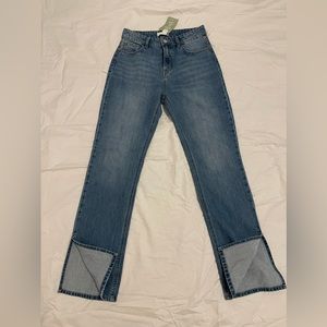 H&M split hem jeans